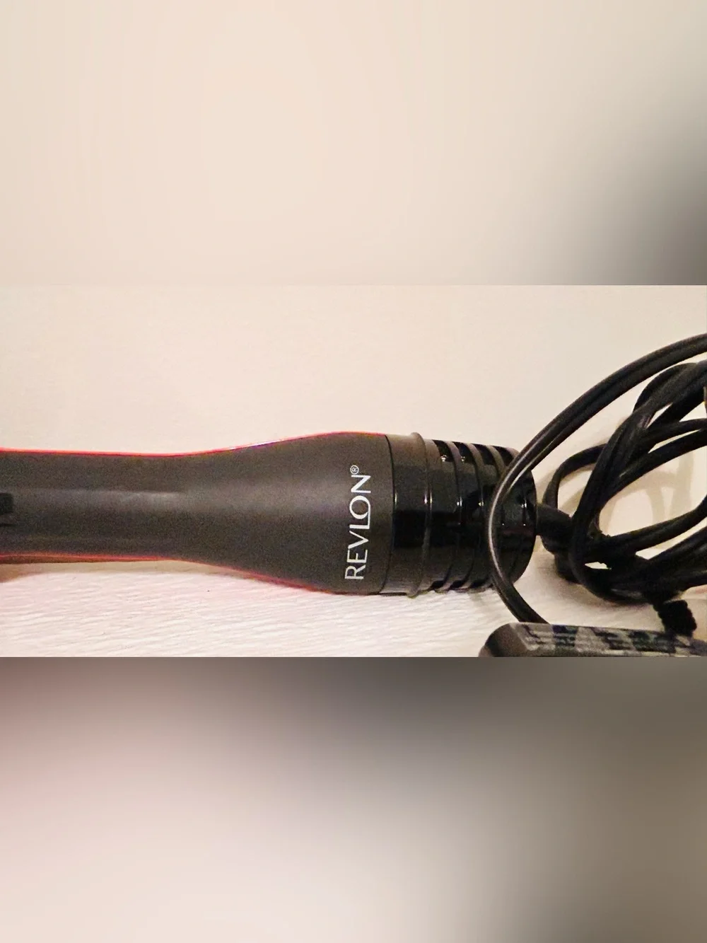 Revlon One-Step Volumizer Hair Dryer & Hot Air Brush-Black & Red, Like New!